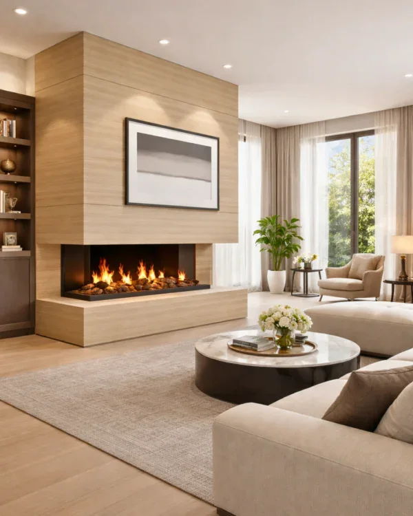 Urbana U50 – foyer au gaz baie 3 faces - Noréa Foyers Grand Montréal